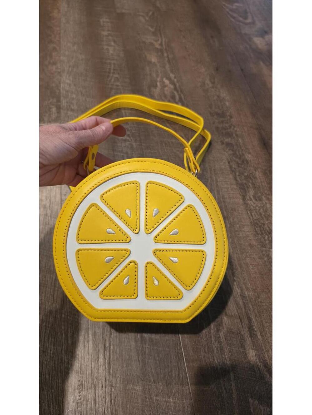 Cute Yellow Lemon Slice Crossbody Bag